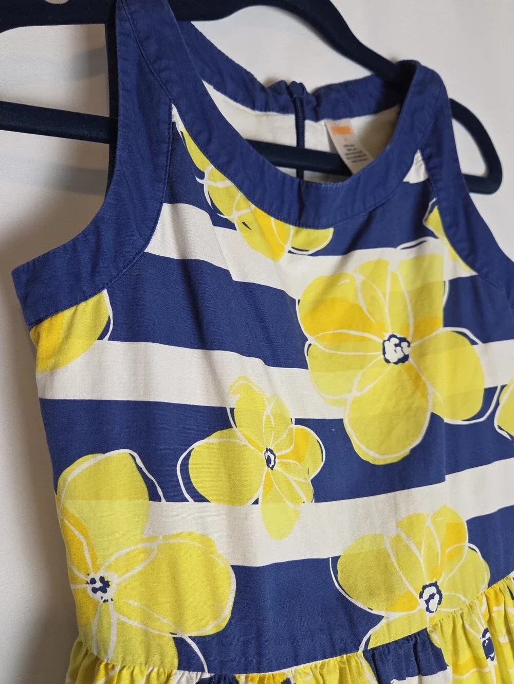 Gymboree Pocket Full Of Sunshine Striped Floral Cotton Dress 8